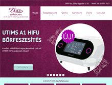 Tablet Screenshot of eliteszepsegklinika.hu